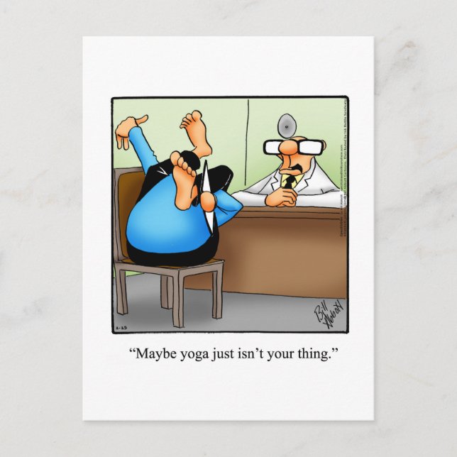 Funny Encouragement Humour Carte postale (Devant)