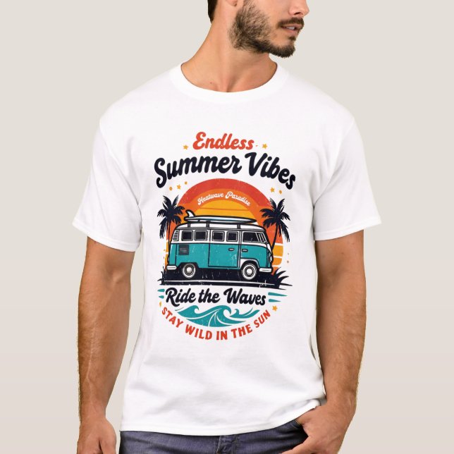 Funny Endless Summer Vibes T-Shirt (Front)
