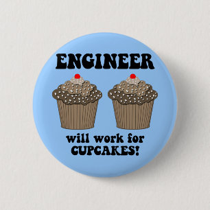 funny engineer 2 inch round button