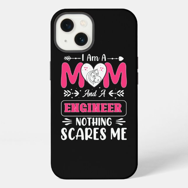 Funny Engineer Mom, Engineer Mom iPhone Case (Back)