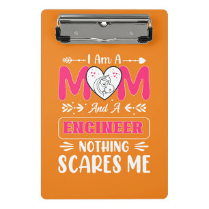 Funny Engineer Mom, Engineer Mom Mini Clipboard
