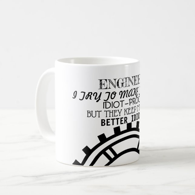 Funny Engineer Mug (Front Left)