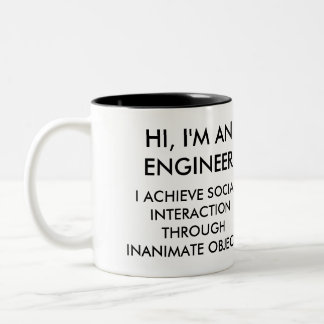 Funny Engineer Two-Tone Coffee Mug