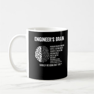 Funny Engineering Humour Brain Engineer Joke Coffee Mug