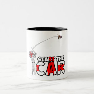 Funny England cricket Two-Tone Coffee Mug