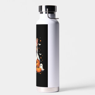 Funny English Bulldog Ghost Boo Halloween Womens M Water Bottle