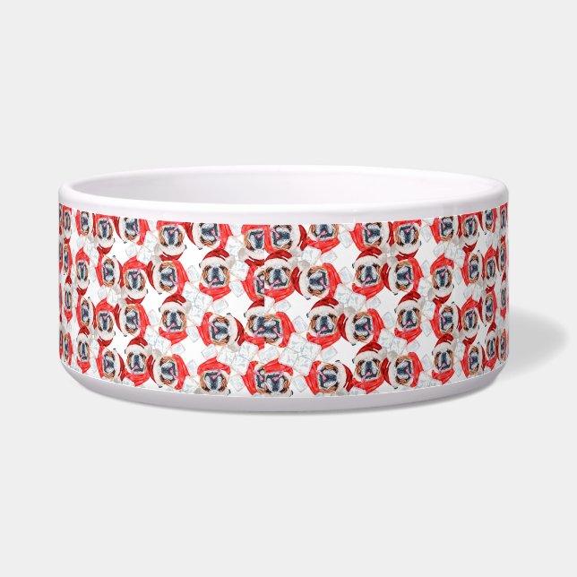 Funny English Bulldog Name Christmas Pattern (Left)