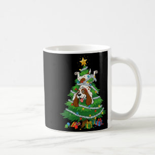 Funny English Springer Spaniel Dog Christmas Tree Coffee Mug
