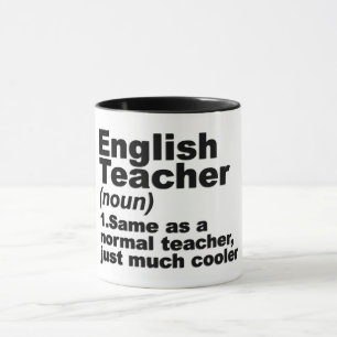 Funny English Teacher Definition Mug