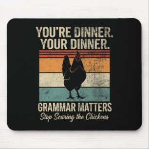 Funny English Teacher Grammar Stop Scaring The Chi Mouse Pad