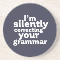 Funny English Teacher Silently Correcting Grammar