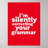 Funny English Teacher Silently Correcting Grammar