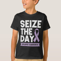 Funny Epilepsy Awareness Seize The Day Ribbon 