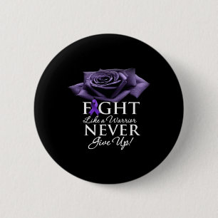 Funny epilepsy Awareness women Kids purple ribbon 2 Inch Round Button