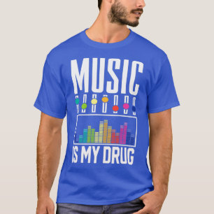 Funny Equalizer Music is my Drug Radio design  T-Shirt