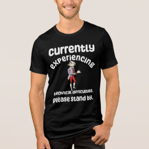 Funny Error Stand by Tri-Blend Shirt