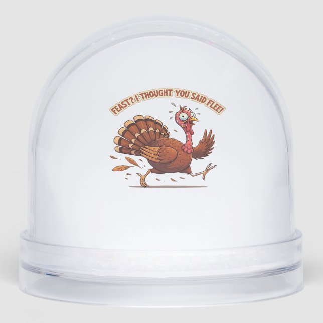 Funny Escaping Turkey Thanksgiving Classic T-Shirt (Avant)