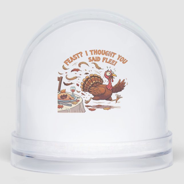 Funny Escaping Turkey Thanksgiving Classic T-Shirt (Avant)
