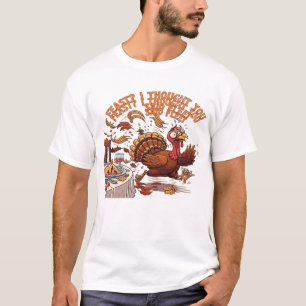Funny Escaping Turkey Thanksgiving Classic T-Shirt