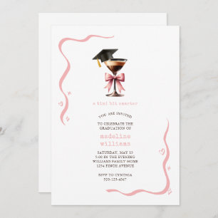 Funny Espresso Martini Graduation Party Invitation