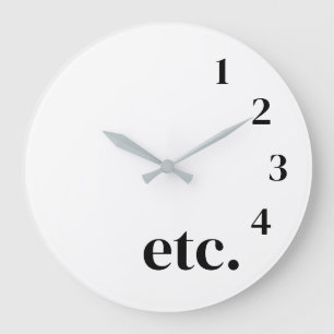 Funny etc. large clock