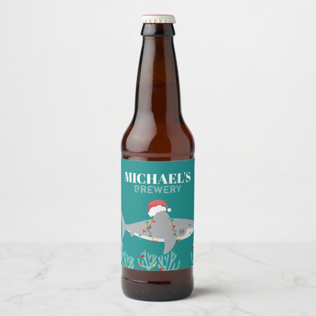 Funny Étiquettes de bière de requin (Devant)
