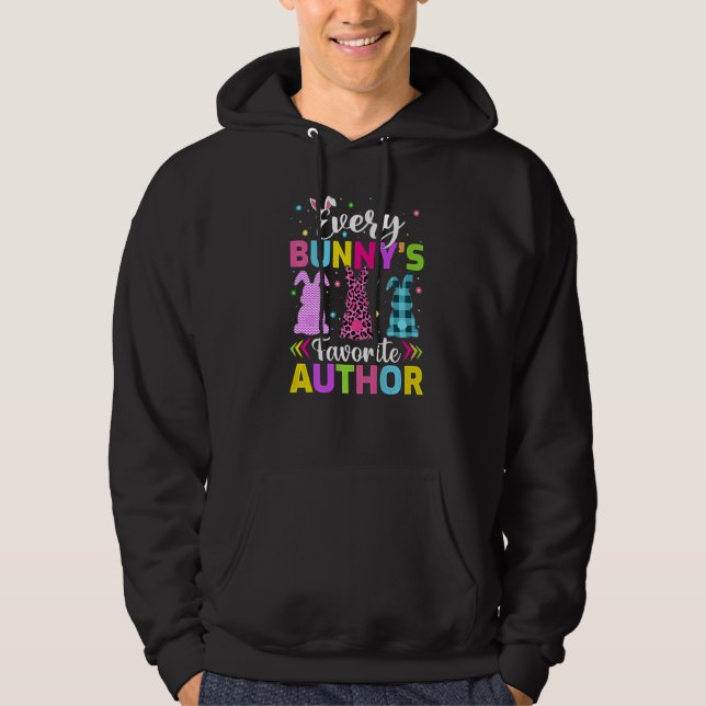 Funny Every Bunny's Favourite Author Easter Hoodie (Front)