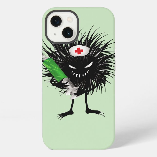Funny Evil Bug Nurse Syringe Gothic iPhone Case (Back)