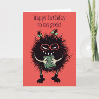 Funny Evil Bug Student Loves Reading Geek Birthday