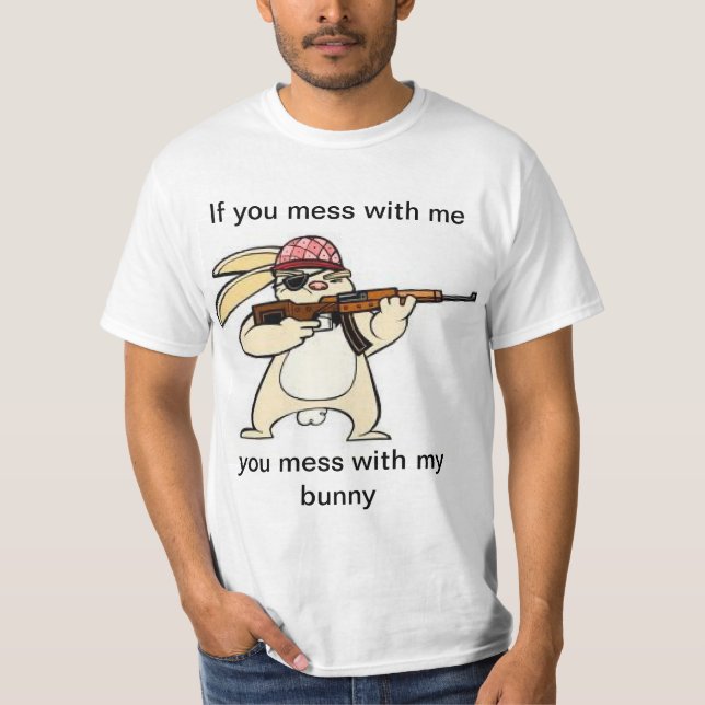 Funny Evil Bunny T-shirt (Front)