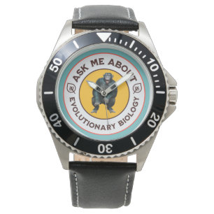 Funny Evolution Biology Meme Nerd Humour Gift Watch