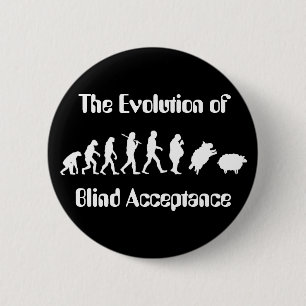 Funny Evolution of Man Parody 2 Inch Round Button