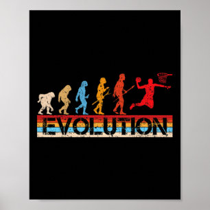 Funny Evolution Sketll Players Sketll Fans Retro  Poster