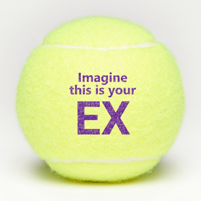 Funny Ex-Husband Tennis Balls (Front)