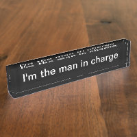 Funny Executive Desk Name Plate