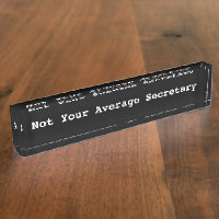 Funny Executive Secretary Desk Name Plates