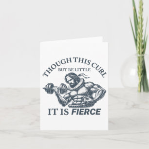 Funny Exercise Fierce Workout Shakespeare Inspired Card