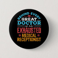 Funny Exhausted Medical Receptionist 