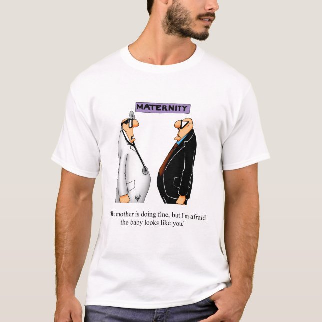 Funny Expectant Father Humour Tee Shirt (Front)