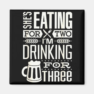 Funny Expecting Dad Shirt For Pregnancy New Dad Fa Magnet