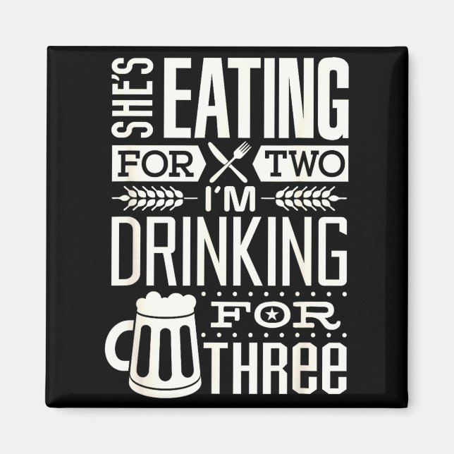 Funny Expecting Dad Shirt For Pregnancy New Dad Fa Magnet (Front)