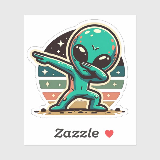 Funny Extraterrestrial Alien Dabbing (Sheet)