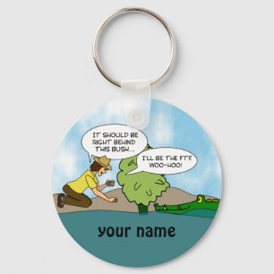 Funny  Extreme Cache Geocaching Swag Custom Name Keychain