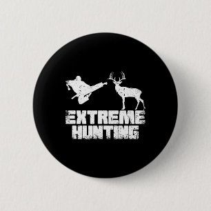 Funny Extreme Hunting Deer Karate Karate Martial A 2 Inch Round Button