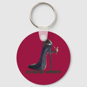 Funny Extreme Sports - Shoe Climbing Keychain