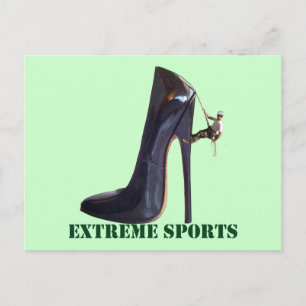 Funny Extreme Sports - Shoe Climbing Postcard