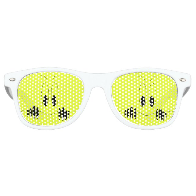 Funny Eyes Party Sunglasses Custom Text and Colour (Front)
