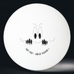 Funny Eyes Ping Pong Ball Smile - Custom Text<br><div class="desc">Funny Ping Pong Balls with Curiosity Eyes - Happy Surprise Cartoon Drawing Playful Comic Smile Ping Pong Ball - Choose / Add Your Unique Text / Font / Colour - Make Your Unique Gift - Resize and move or remove elements with customization tool ! - Hey You! Smile Please -...</div>
