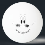 Funny Eyes Ping Pong Ball Smile - Custom Text<br><div class="desc">Funny Ping Pong Balls with Curiosity Eyes - Happy Surprise Cartoon Drawing Playful Comic Smile Ping Pong Ball - Choose / Add Your Unique Text / Font / Colour - Make Your Unique Gift - Resize and move or remove elements with customization tool ! - Hey You! Smile Please -...</div>