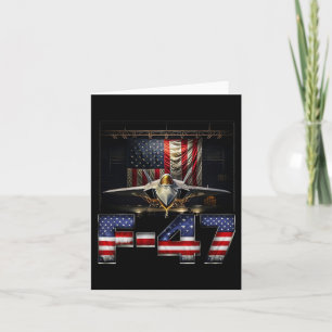 Funny F47 Fighter Jet Trump  Card